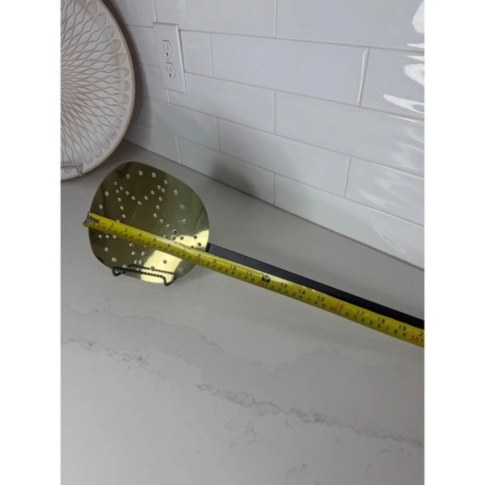 Baldwin Brass Wrought Iron‎ Star Perforated Skimmer 25.5 Inch - Rare